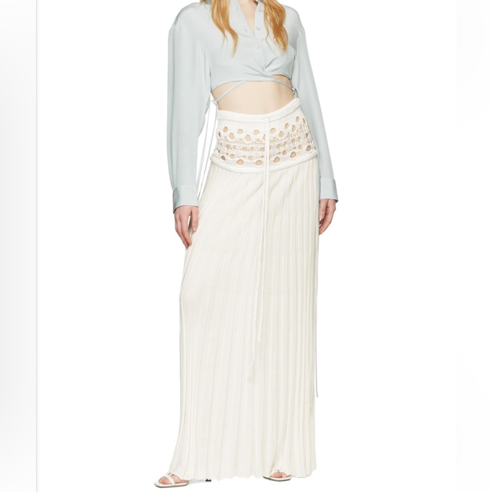 Christopher Esber White Crochet Maxi Skirt - Picture 4 of 4